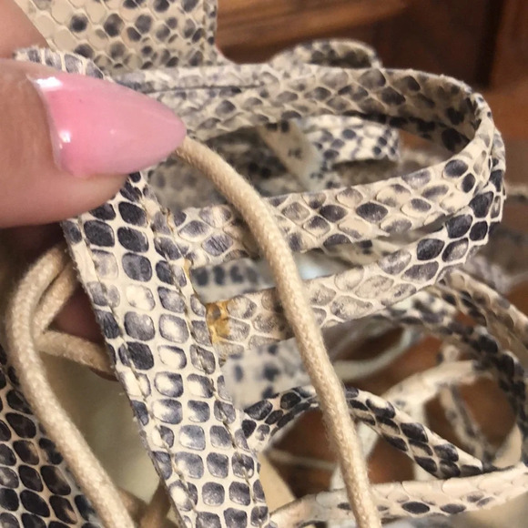 Free People Juliette snake gladiator sandals New 9 - Picture 10 of 11